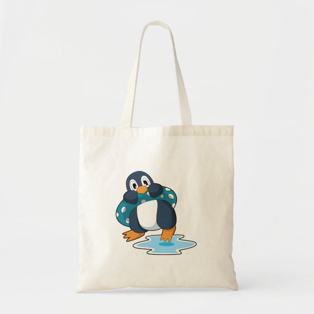 Tote Bag Pingouin avec Lifebuoy (Devant)