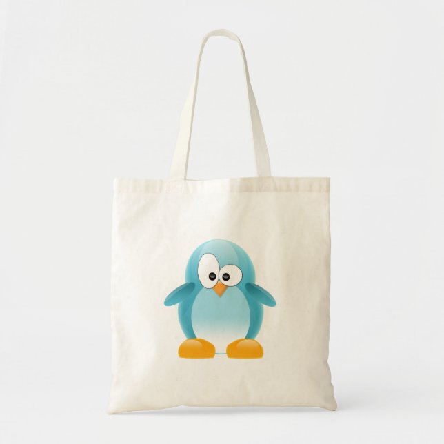 Tote Bag Pingouin bleu (Devant)
