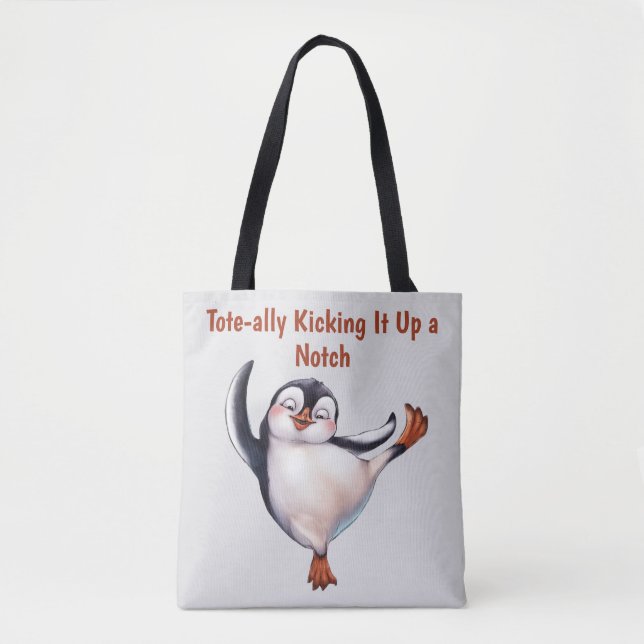 Tote Bag Pingouin dansant (Devant)