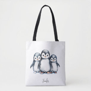 Tote Bag Pingouin mignon personnalisé