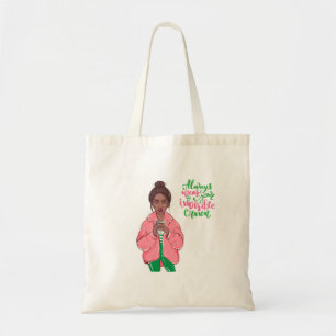 Tote Bag Pink and Green Queen