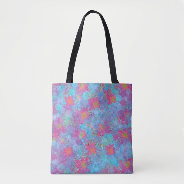 Tote Bag Pink and Turquoise Dream (Devant)