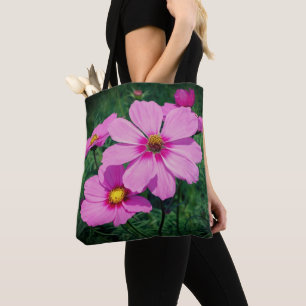 Tote Bag Pink cosmos Flowers