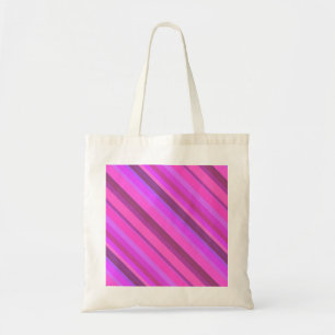Tote Bag Pink diagonal stripes