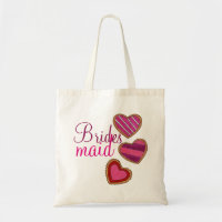 Pink Heart Love Mariage Cookies Bridesmaid Cadeau