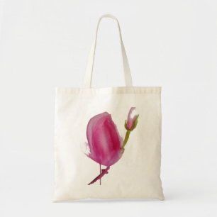 Tote Bag Pink magnolia watercolour flower art