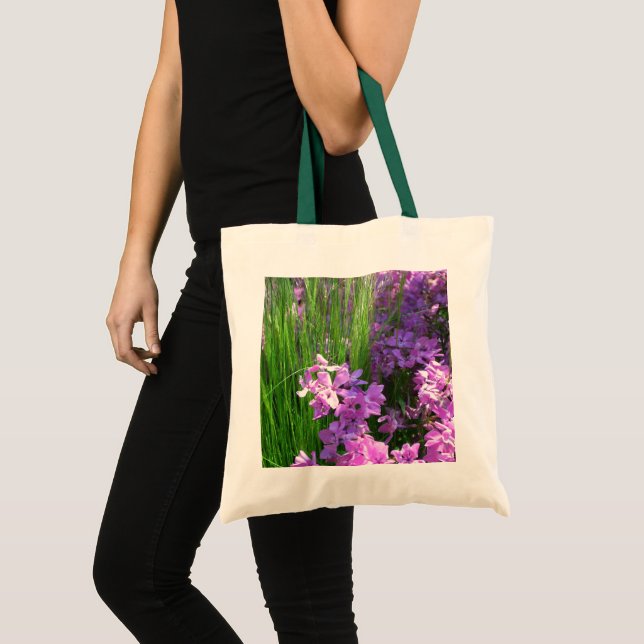 Tote Bag Pink Phlox et Grass été Floral (Devant (produit))