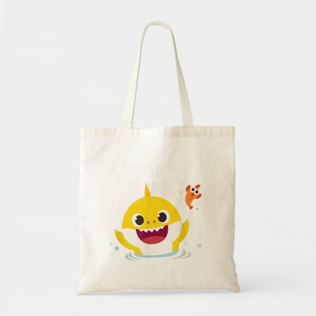Tote Bag Pinkfong Baby Shark avec texte (Devant)