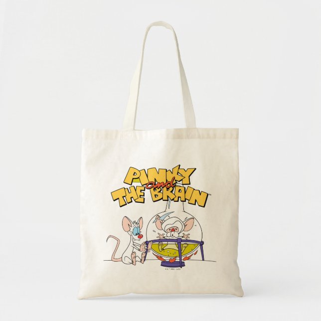 Tote Bag Pinky et le cerveau | Laboratoire (Devant)