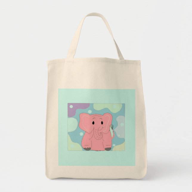 Tote Bag Pinky l'éléphant (Devant)