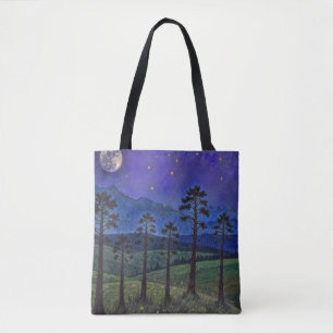 Tote Bag Pins silencieux, Danse Cosmique - Un paysage fores