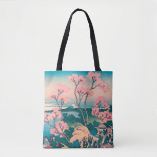 Tote Bag Pique-nique de printemps sous les fleurs des ceris