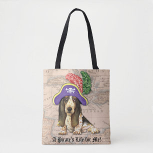Tote Bag Pirate de Basset Hound