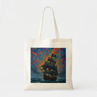 Tote Bag Pirate Ship Au Milieu De Température Peinture D'Hu
