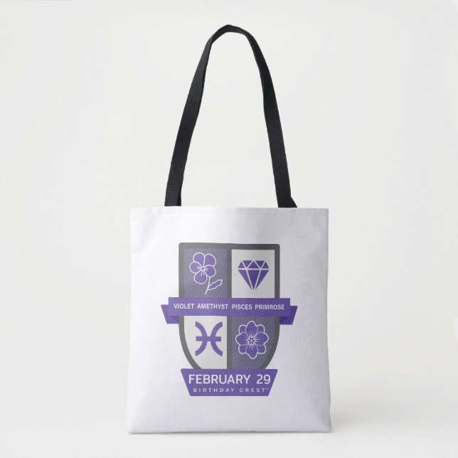 Tote Bag Pisces Birthday Crest™ for February 19-29 (Devant)