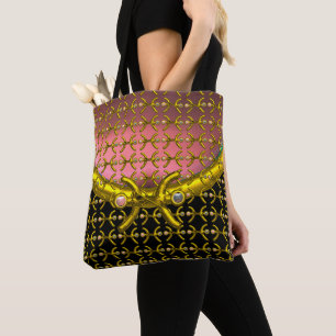 Tote Bag PISCES OR ZODIAC BIJOUX D'ANNIVERSAIRE, PEARLS ros