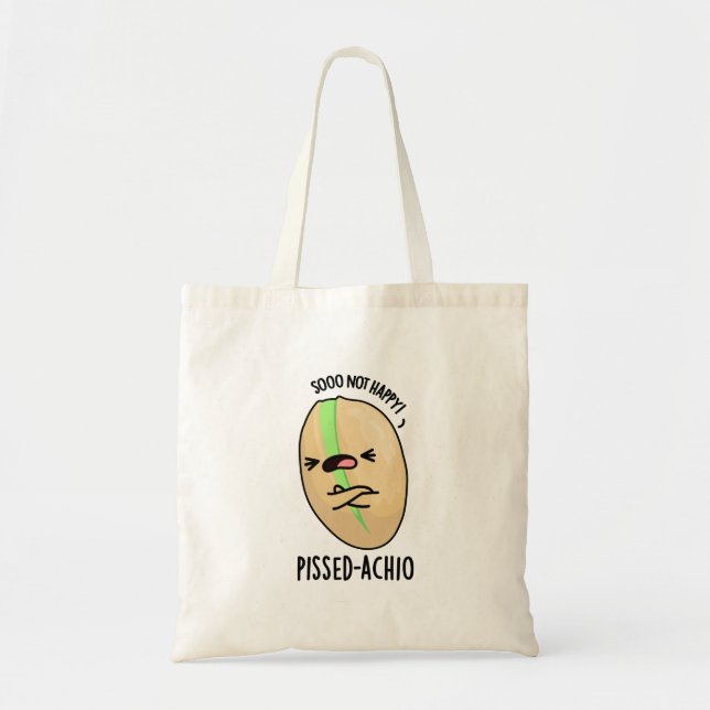 Tote Bag Pistache amusante Pissed-achio (Devant)