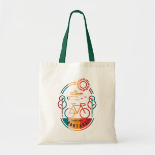 Tote Bag Piste cyclable Retro Portage
