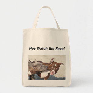 Tote Bag Pitbull Puppys au jeu