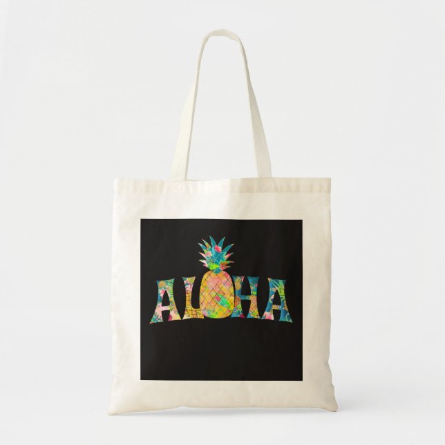 Tote Bag PixDezines Aloha Ananas (Devant)