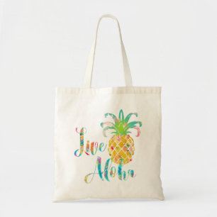 Tote Bag PixDezines Live Aloha Ananas