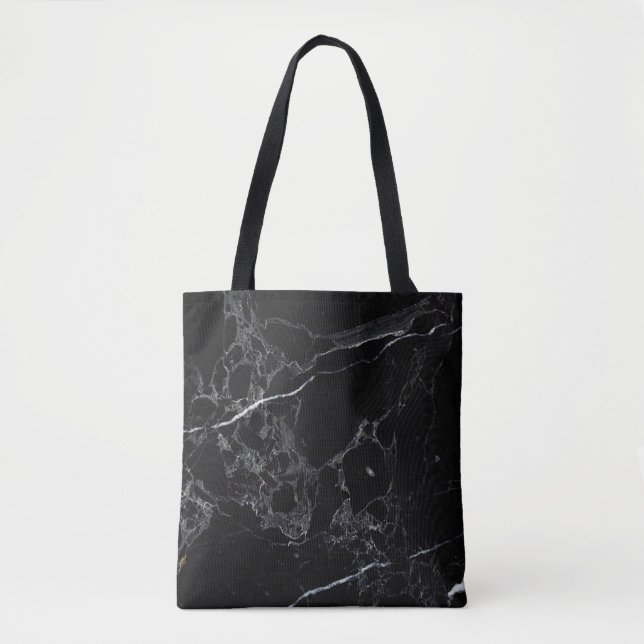 Tote Bag PixDezines MARBRE NOIR (Devant)