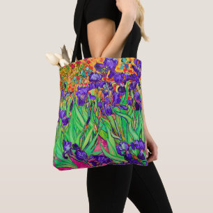 Tote Bag PixDezines Van Gogh Purple Irises/St. Roi