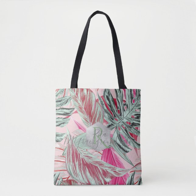 Tote Bag PixDezines Verdure, Monstère Tropicale (Devant)