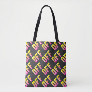 Tote Bag Pixel vintage sans couture des panneaux motif. Pla