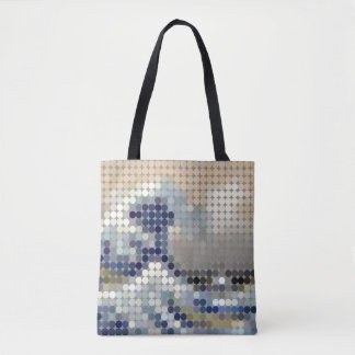 Tote Bag Pixeldot "La Grande Vague"