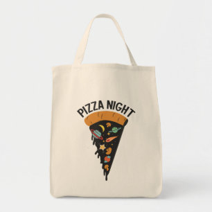 Tote Bag Pizza Night Space