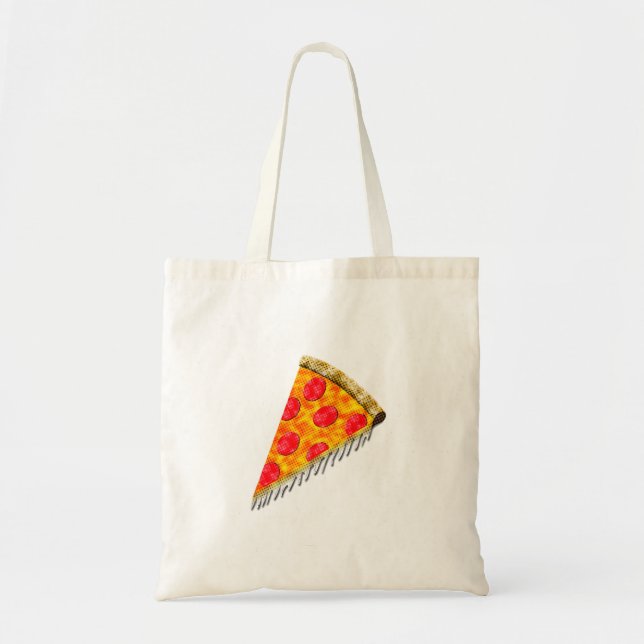 Tote Bag Pizza Slice Vintage (Devant)