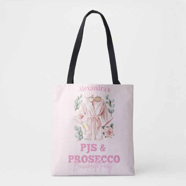 Tote Bag Pjs et Prosecco Bachelorette (Devant)