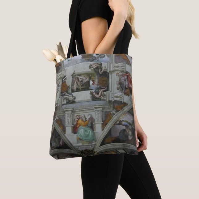 Tote Bag Plafond de chapelle de Sistine, Rome Italie (art (De près)