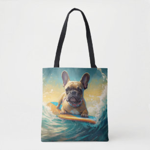 Tote Bag Plage de Bulldog