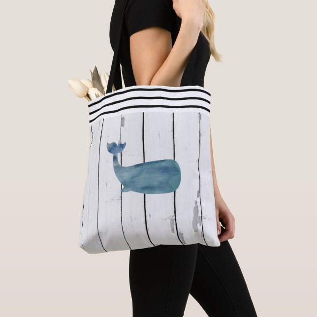 Tote Bag Plage de la baleine nautique (De près)