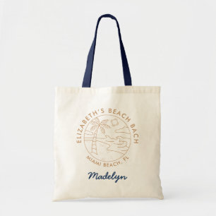 Tote Bag Plage de plage de Bachelorette tropicale