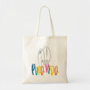 Tote Bag Plage de Pura Vida Surfboard Costa Rica Beach