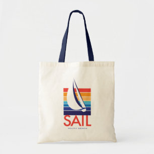 Tote Bag Plage de sud de Square_Sail de couleur de bateau