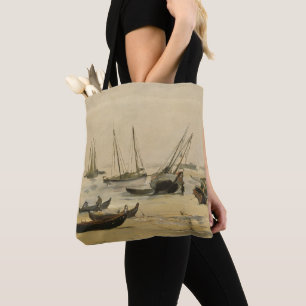 Tote Bag Plage d'Edouard Manet , marée basse