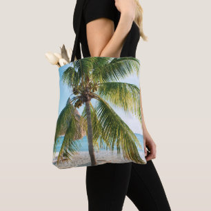 Tote Bag Plage des Caraïbes Bliss #1 #wall #art