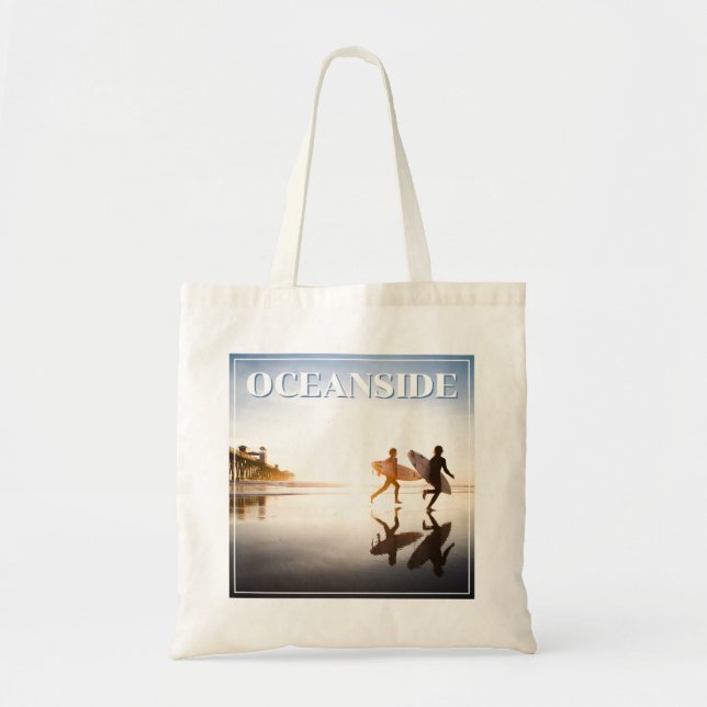 Tote Bag Plage d'Oceanside (Devant)