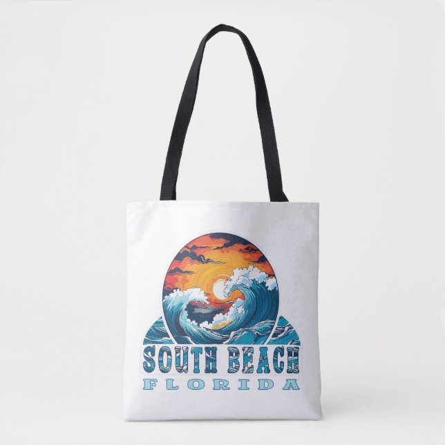 Tote Bag Plage du Sud Floride (Devant)