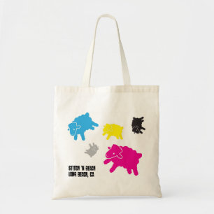 Tote Bag Plage Fourre-tout de N de point multicolore de