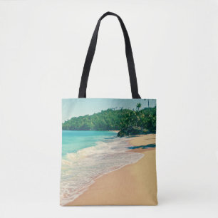 Tote Bag Plage paisible de l'île tropicale
