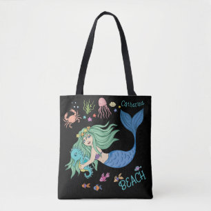 Tote Bag Plage personnalisée Mermaid