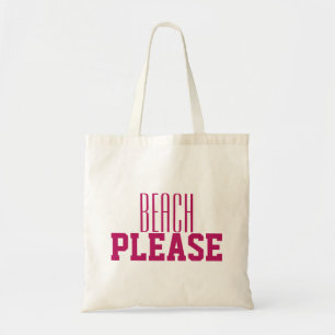 Tote Bag Plage rose