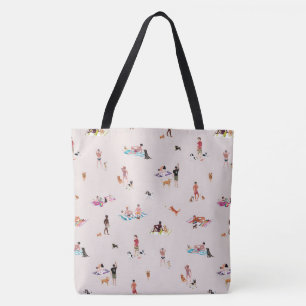 TOTE BAG PLAGE SABLE NEUTRE POUR MECS ET CHIENS