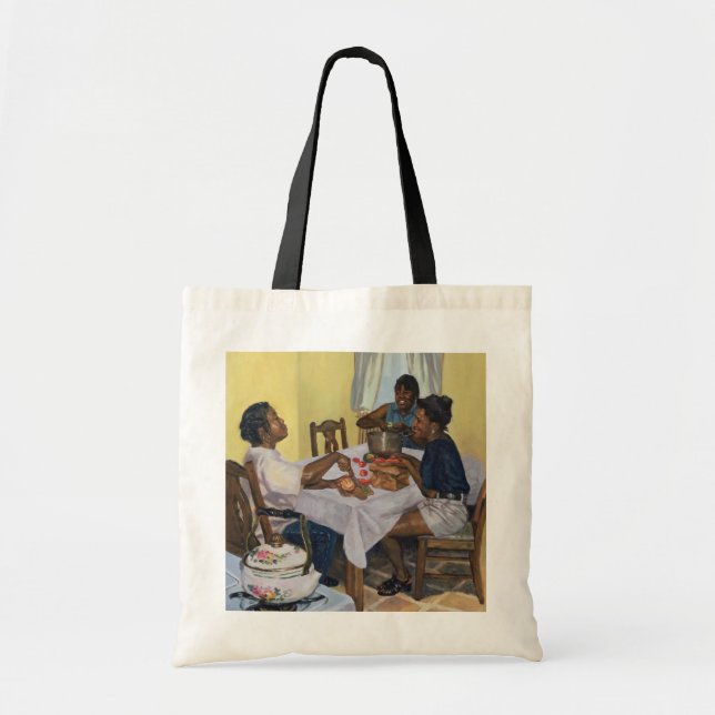 Tote Bag Plaisanterie chevronnée bonne 1998 (Devant)