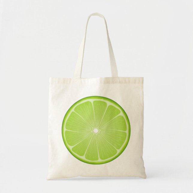 Tote Bag Plaisir été Lime (Devant)